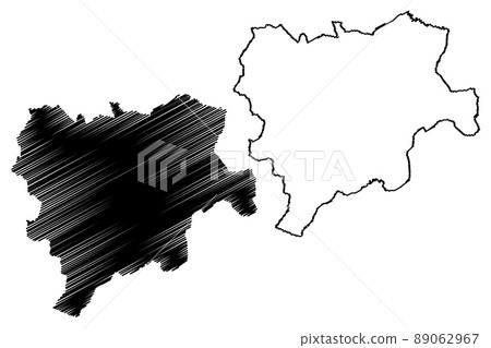 Province of Albacete (Kingdom of Spain, Autonomous Community Castilla La Mancha or Castile La Mancha) map vector illustration, scribble sketch Albacete map 89062967