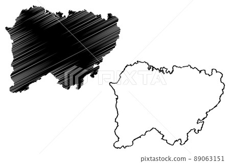 Province of Salamanca (Kingdom of Spain, Autonomous Community Castile and Leon) map vector illustration, scribble sketch Salamanca map Province of Salamanca (Kingdom of Spain, Autonomous Community Castile and Leon) map vector illustration, scribble sketch Salamanca map 89063151