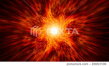 Red Fire Energy Burst Effect Background Red Fire Energy Burst Effect Background 89063596