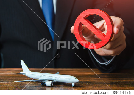 Ban on flights of aircraft. No fly zone. Sanctions. Refusal of aircraft insurance, breaking leasing agreements. Closing air routes. Flight cancellation. Failure safety tests. Penalties, restrictions 89064156