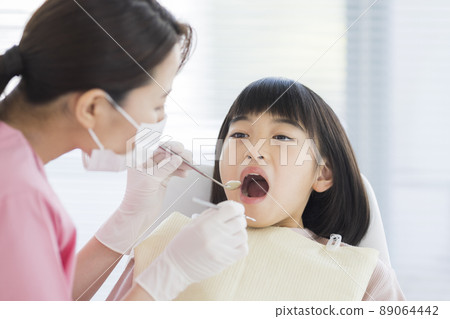 小兒牙科兒童女孩 89064442