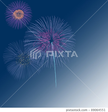 Fireworks [Summer image] - Stock Illustration [89064551] - PIXTA