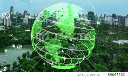 Green city technology shifting towards sustainable alteration concept 89065862