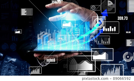 Double Exposure Image of Business Profit Growth conceptual Double Exposure Image of Business Profit Growth conceptual 89066592