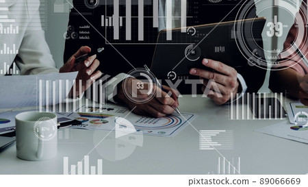 Conceptual vision of business people in the corporate staff meeting Conceptual vision of business people in the corporate staff meeting 89066669