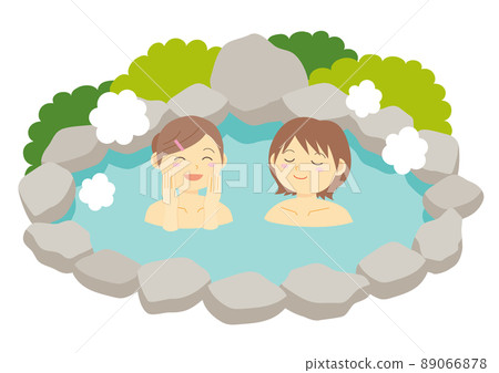 Hot spring illustration_female_color 89066878