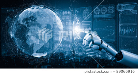 Future artificial intelligence and machine learning for AI droid robot or cyborg Future artificial intelligence and machine learning for AI droid robot or cyborg 89066916