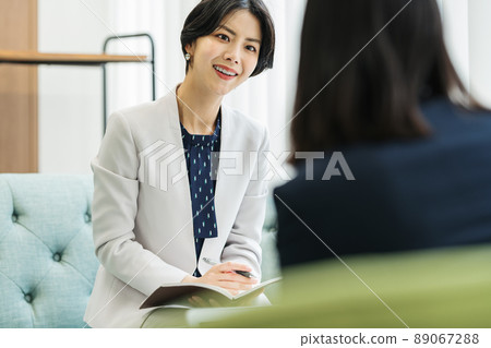 Career woman making a meeting 89067288