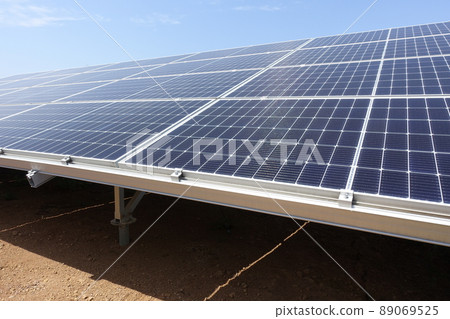 Solar power plant with solar panels 89069525