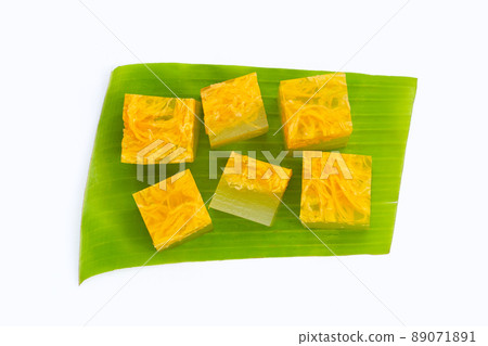 Sweet egg floss jelly. Thai dessert 89071891