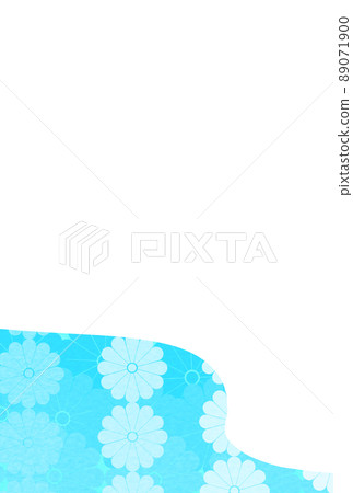 菊花淡藍色 89071900