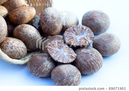 Betel nut on white background. 89071901
