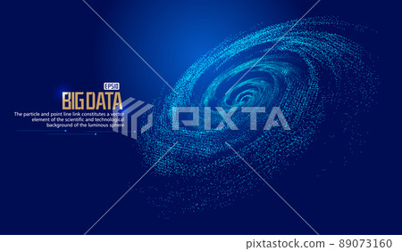Space vortex, particle structure network technology Large data background 89073160