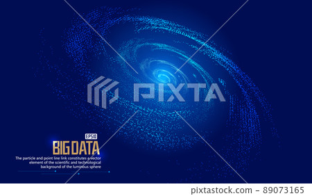 空間漩渦、粒子結構網絡技術大數據背景 89073165