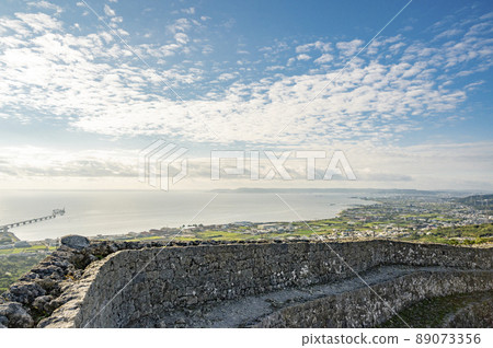 View from the ruins of Nakagusuku Castle in Okinawa View from the ruins of Nakagusuku Castle in Okinawa 89073356
