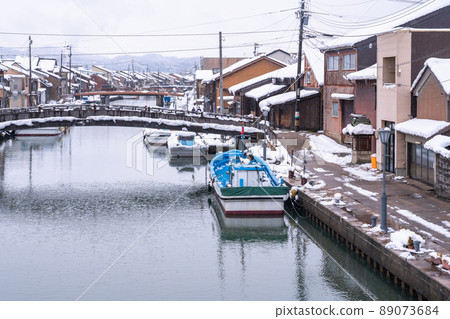 《Toyama Prefecture》 Snowy landscape of Uchikawa, Venice, Japan 89073684