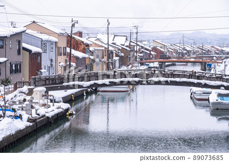 《Toyama Prefecture》 Snowy landscape of Uchikawa, Venice, Japan 《Toyama Prefecture》 Snowy landscape of Uchikawa, Venice, Japan 89073685