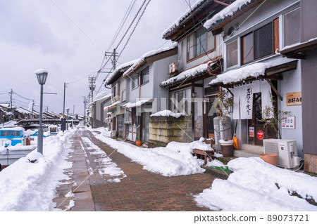 《富山縣》日本威尼斯內川的雪景 《富山縣》日本威尼斯內川的雪景 89073721