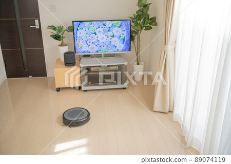 Robot vacuum cleaner that cleans the floor fully automatically Robot vacuum cleaner that cleans the floor fully automatically 89074119