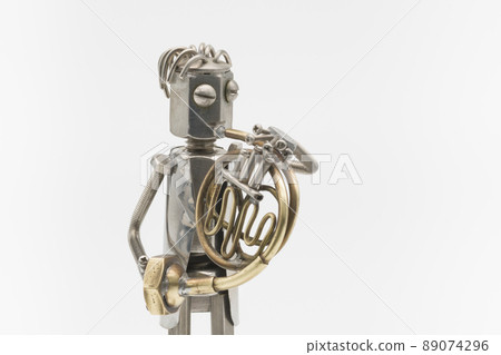 Horn player figurine metal figurine 89074296
