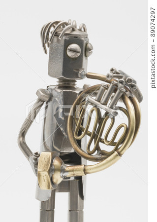 Horn player figurine metal figurine 89074297