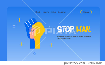pray for Ukraine peace poster save Ukraine from russia stop war concept horizontal copy space pray for Ukraine peace poster save Ukraine from russia stop war concept horizontal copy space 89074604
