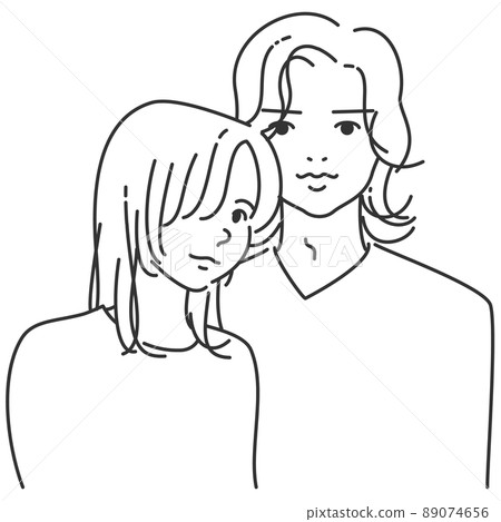 男女情侶5｜線描/單色 89074656