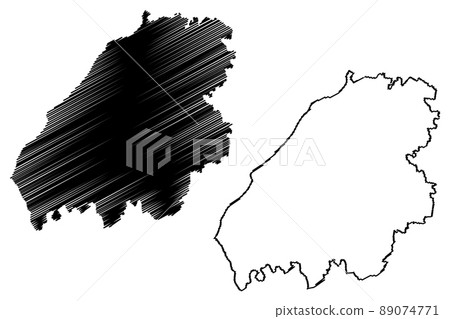 Aurangabad district (Bihar State, Magadh division, Republic of India) map vector illustration, scribble sketch Aurangabad map Aurangabad district (Bihar State, Magadh division, Republic of India) map vector illustration, scribble sketch Aurangabad map 89074771