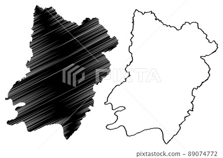 Auraiya district (Uttar Pradesh State, Republic of India) map vector illustration, scribble sketch Auraiya map Auraiya district (Uttar Pradesh State, Republic of India) map vector illustration, scribble sketch Auraiya map 89074772