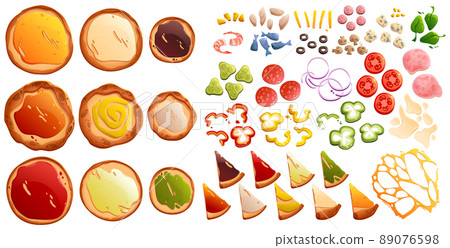 Pizza constructor, food creator with ingredients Pizza constructor, food creator with ingredients 89076598