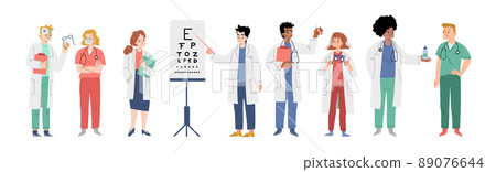Ophthalmologists and nurses, medical staff 89076644