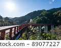 Nanto City, Toyama Prefecture, Nashiya Ohashi and Gokayama Tunnel (October) 89077227