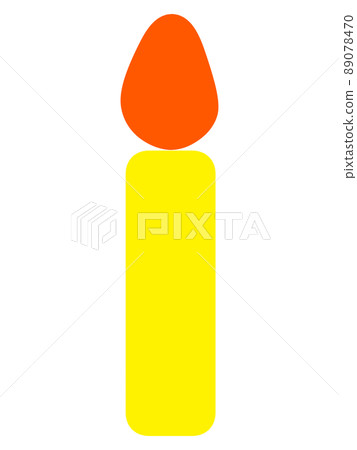 Simple candle illustration material 89078470