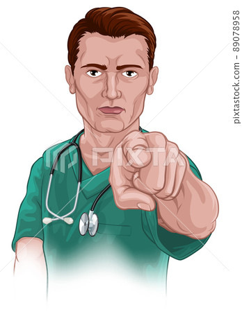 Nurse Doctor Pointing Your Country Needs You Nurse Doctor Pointing Your Country Needs You 89078958
