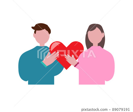 Men and women couples with hearts love weddings, anniversaries and valentine's day illustrations Men and women couples with hearts love weddings, anniversaries and valentine's day illustrations 89079191
