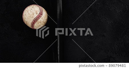 baseball and wooden bat baseball and wooden bat 89079481