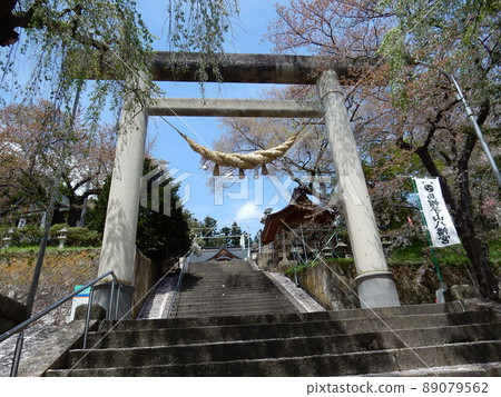 日本最大的無縫石製鳥居（Eboshiyama Hachimangu） 89079562