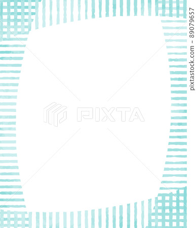 Simple blue striped frame material - Stock Illustration [89079657] - PIXTA