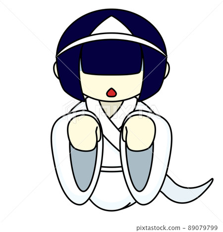 Illustration of a ghost girl Illustration of a ghost girl 89079799