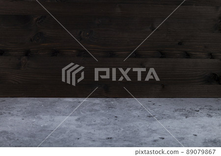 Black wooden background and marble table. Black wooden background and marble table. 89079867