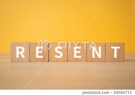 Image of indignation | Building blocks with "RESENT" written on them Image of indignation | Building blocks with "RESENT" written on them 89080733
