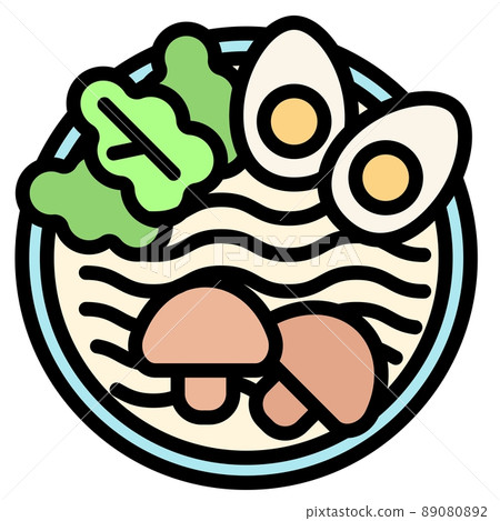 Japanese food vector illustration - ramen 89080892