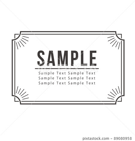 Simple and stylish classic decorative frame Simple and stylish classic decorative frame 89080958