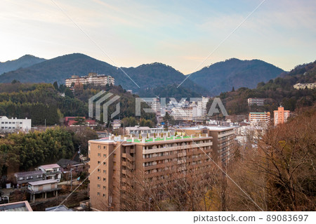 The streets of Arima Onsen where Kobe and hotels are lined up 89083697