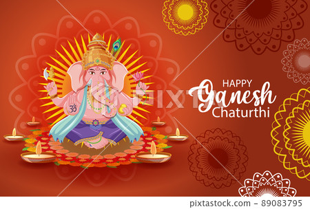 Happy Ganesh Chaturthi Poster 89083795