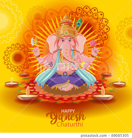 Happy Ganesh Chaturthi Poster 89085305
