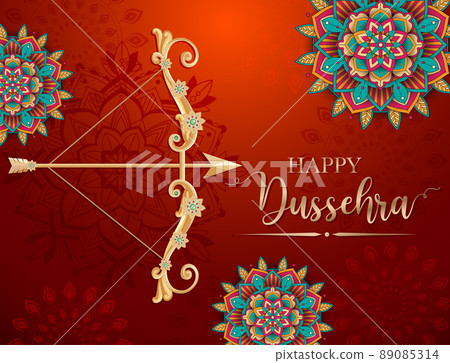 Happy Dussehra festival poster design 89085314