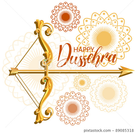 Happy Dussehra festival poster design 89085318