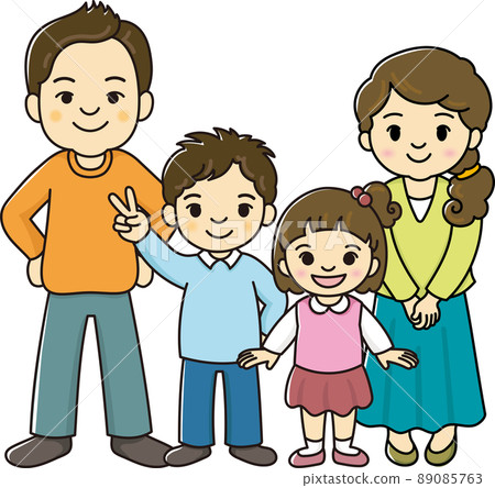 A family who is lazy with a picture face A family who is lazy with a picture face 89085763