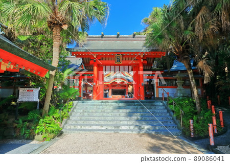 [宮崎縣]天氣晴朗的青島神社 89086041